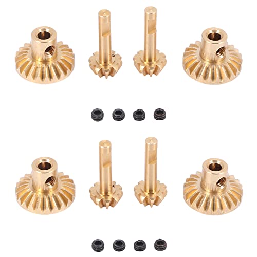 4 x Messing-Antriebswellengetriebe für Vorder- und Hinterachse, Upgrade-Zubehör für B24 B36 C14 C24 MN D90 D99 MN99S Teile von Frsoinor