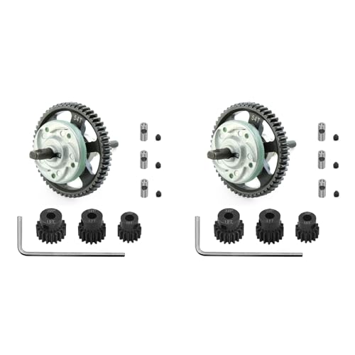 Frsoinor 2X Metall 6878 Differentialgetriebe Rutschkupplung mit 15/17/19T Ritzel für 1/10 Slash Stampede Summit E-,54T von Frsoinor