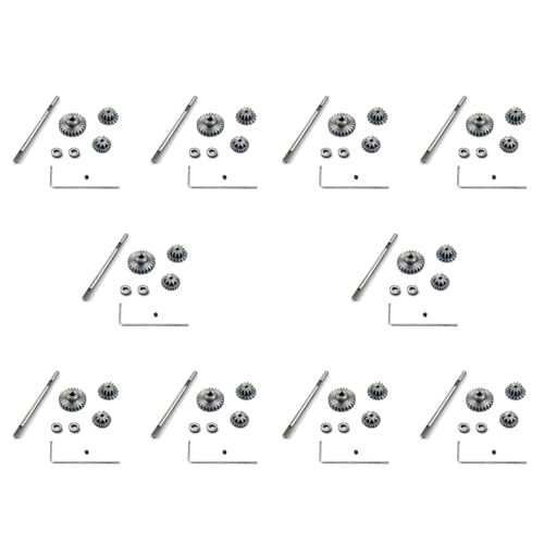 Frsoinor 30x Metall Getriebe Getriebe mit D Achse Stahl Zahnräder Set für D12 1/10 RC Auto Upgrade Teile Zubehör von Frsoinor