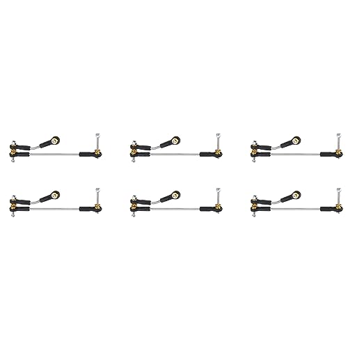 Frsoinor 6 Set Lenken Stange Servo Stange Upgrade Teile für B14 B24 B16 B36 C14 C24 C44 1/16 RC von Frsoinor