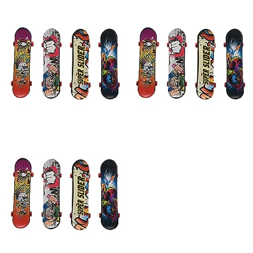 Frsoinor Mini 12Er Pack Griffbrett für Truck Skateboard Spielzeug Geschenk Kinder Kinder Geschenk 95mm von Frsoinor