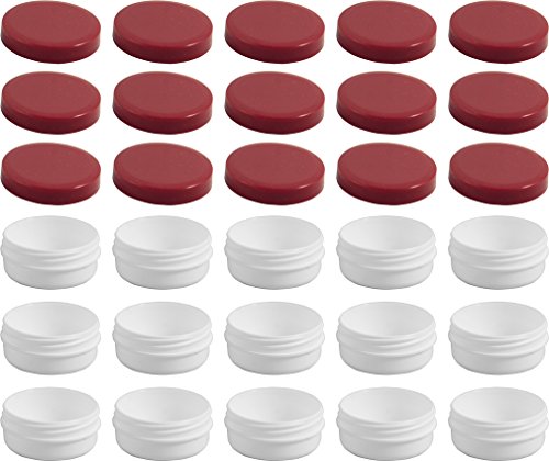 Frühes Forschen 15 Salbendosen flach, 12ml Inhalt mit rotem Deckel von Frühes Forschen