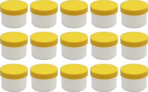 Frühes Forschen 15 Salbendosen flach, 35ml Inhalt, weiß mit gelben Deckeln Frühes Forschen 15 Salbendosen flach, 35ml Inhalt, weiß mit gelben Deckeln von Frühes Forschen