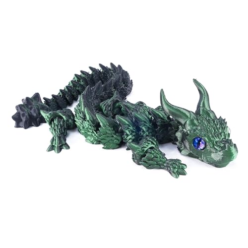 Articulated Dragon Toy, Flexible Fidget Dragon, Simulation Dragon Decor, Desktop Dragon Decoration, Home Desktop Decor Articulated Simulation Dragon Flexible Joints for Tabletop Car von Fruusv