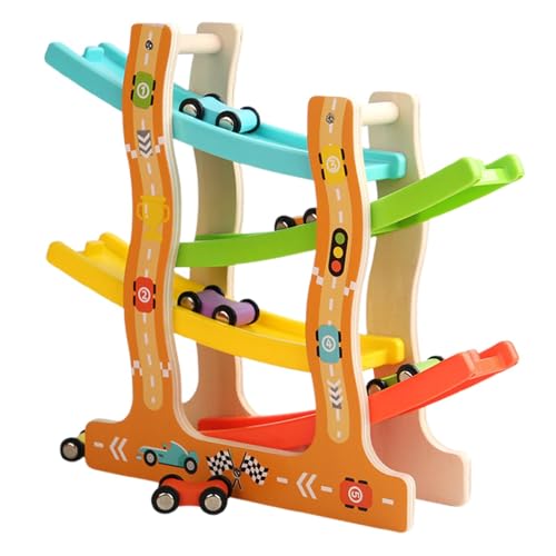 Auto-Rampen-Spielzeug, Fahrzeug-Spielset-Spielzeug, Rennstrecken-Spielzeug, Gleitendes Auto-Spielzeug, Motorik-Spielzeug, Kinder-Auto-Rampe, Rennstrecken-Spielset, Spielzeug Für Kognitive Fähigkeiten von Fruusv