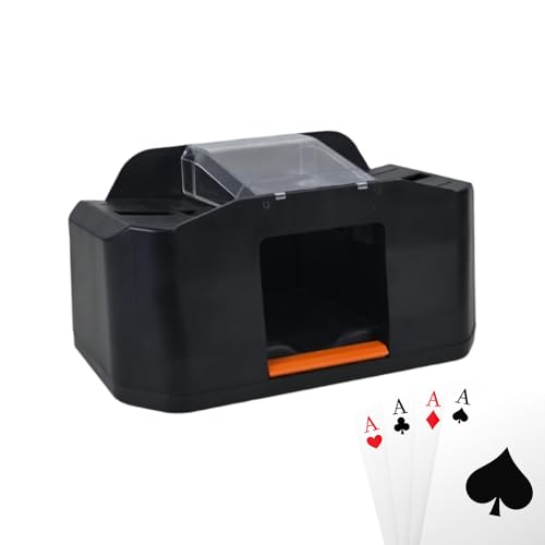 Automatic Card Shuffler | Low Noise Card Shuffler | Fast Poker Shuffling Machine, USB Charging Quiet Playing Card Shuffler for Poker, Efficient Shuffler for Home or Use, Battery and USB Powered von Fruusv