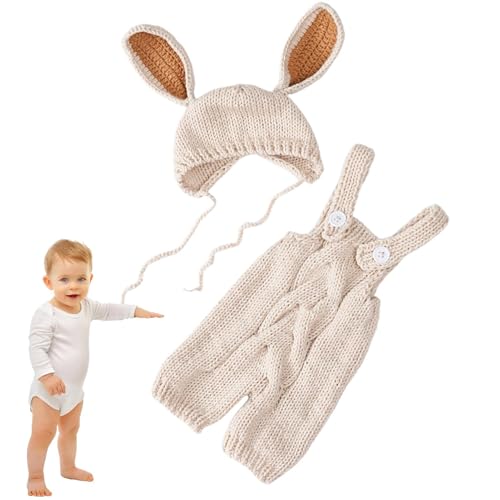 Baby Photography Costume, Animal Costume Bunny Hat, Photoshoot Props Baby Outfits, Cute Animal Cosplay Costume, Baby Photo Props, Bunny Hat Costume for Family Gatherings von Fruusv