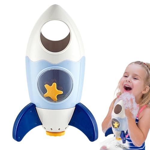 Bath Toys Kids, Space Rocket Shape Bathtub Toys, Interactive Bath Sprayer, Rotating Fountain Spray Water Toys, Toddler Bath Toys, Kids Water Play Toys, Fun Bathtub Toys for Boys von Fruusv