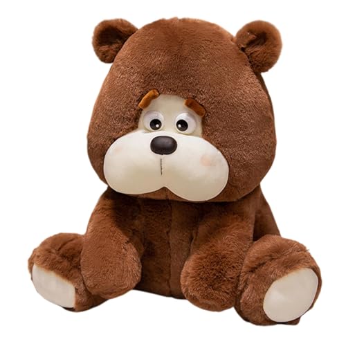 Brown Bear Plush Toy, Sitting Stuffed Animal Toy, Huggable Brown Bear Plush, Cuddly Animal Stuffed Toy, Plush Bear Toy for Kids, Soft Stuffed Brown Bear, Room Decoration Plush Bear, von Fruusv