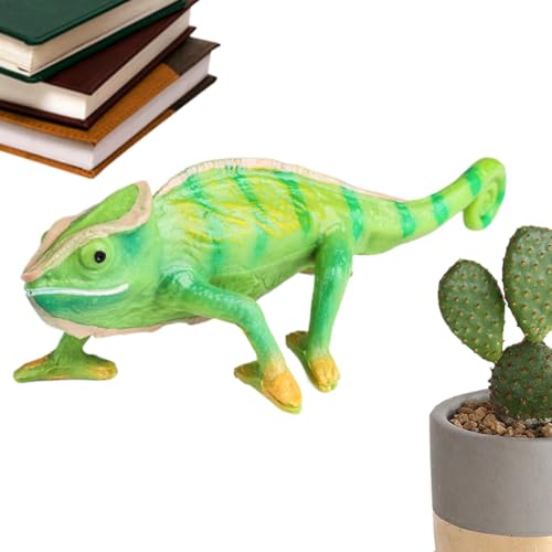 Chameleon Toy, Realistic Solid Figurine, Multi-Functional Animal Model for Bonsai, Home & Office Décor, Realistic Reptile Statue for Thanksgiving & Christmas (Compact & Detailed) von Fruusv