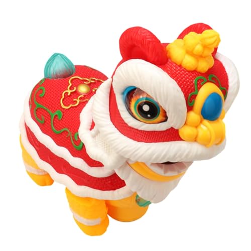 Chinese Lion Dancing Toy, Chinese Style Musical Dancing Toy, Early Learning Toy with Light and Sound, Chinese New Year Party Supplies for Friends Family, Cultural Dancing Toys for Kid von Fruusv