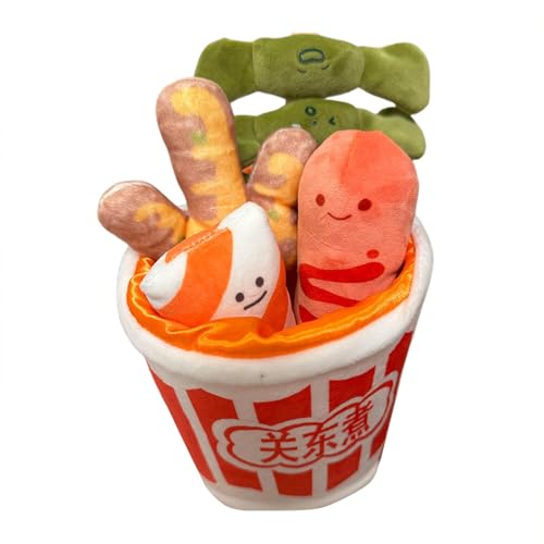 Food Plush, Fun Food Soft Toy, Decorative Plush Food Toy, Creative Plush Food Set, Food-Themed Plushie, Japanese Oden Plush Toy, Cute Fast Food Plush, Plush Fast Food Toy for Kids von Fruusv