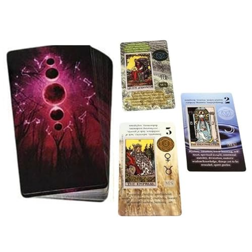 Fruusv 78X Tarot Deck, Beginner Classic Tarot, Fortune Telling Cards, Tarot Board Game, Classic Tarot Deck, Divination Tools Tarot, English Tarot Deck, Fate Divination Cards for Gathering von Fruusv