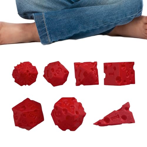 Fruusv Brettspiel Würfel Deko | Brettspiel Würfel Deko Käse Motiv - 7 Stücke 3D-Bedruckt Nummeriert für Anfänger Freunde Familie Erwachsene Kollegen Fruusv Brettspiel Würfel Deko | Brettspiel Würfel Deko Käse Motiv - 7 Stücke 3D-Bedruckt Nummeriert für Anfänger Freunde Familie Erwachsene Kollegen von Fruusv