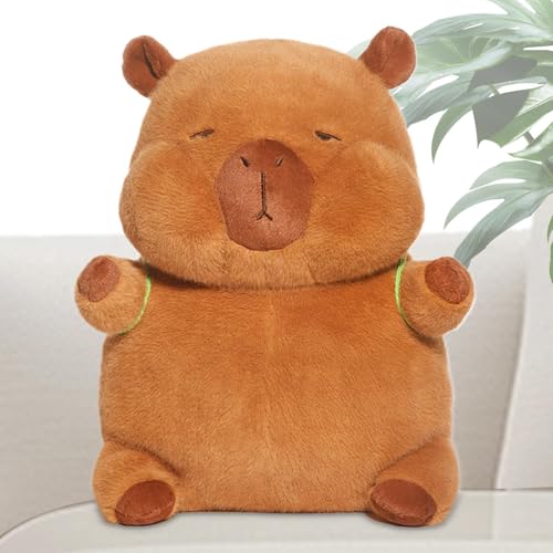 Fruusv Capybara Plush Pillow, Cute Capybara Toy, Stuffed Animal Pillow, Soft Toy Stuffing, Capybara Stuff, Cute and Cuddly Capybara Plush Toy for Bed, Sofa, and Desk Display von Fruusv