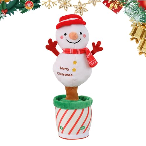 Fruusv Christmas Plush Toys, Multifunctional Christmas Ornaments, Interactive Doll Toys, Holiday Plush Toys, Soft Dancing Plush Dolls, Christmas Interactive Plush Toys, for Holiday von Fruusv