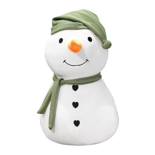 Fruusv Christmas Snowman Doll | Cuddly Christmas Snowman Figure | Snowman Photography Props, Soft Seasonal Decor & Photography Prop for Winter Holiday, Bed, Bench, and Home Decoration von Fruusv