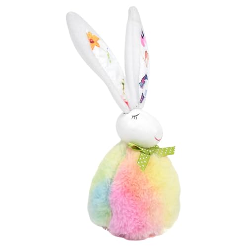 Fruusv Easter Bunny Plushies Doll | Adorable Big Ears Stuffed Animal Decoration | Soft Spring-Themed Tabletop Ornament for Easter Home Décor, Party Supplies, and Gift Giving von Fruusv