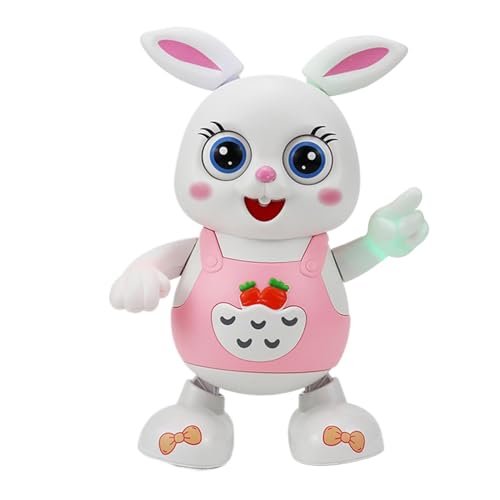 Fruusv Electric Rabbit Musical Toy, Cartoon Dancing Bunny Toy, Funny Head-Up Training Rabbit, Adorable Musical Toy for Kids, Dancing Bunny Toy for Boys Girls, Interactive Rabbit Toy for Children von Fruusv