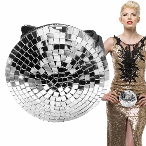 Fruusv Glitzer-Party-Taillentasche, glänzende Gürteltaschen - Mode-Taillentasche im Disco-Stil | Disco-Stil, modische Glitzer-Gürteltasche für Partys, Clubs, Maskeraden, Cosplay, Karneval, Halloween von Fruusv