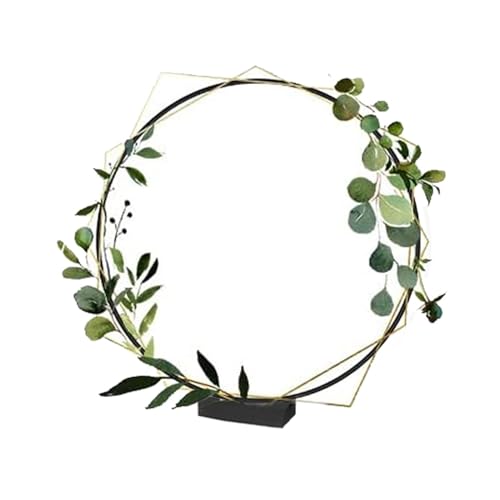 Fruusv Hoop-Mittelstücke für Tische,Blumen-Reifen-Tischdekoration,Blumen-Reifen-Mittelstück für Tischdekorationen - Hochzeitsdekoration, Blumen-Reifen-Mittelstück für Hochzeiten, Partys, von Fruusv