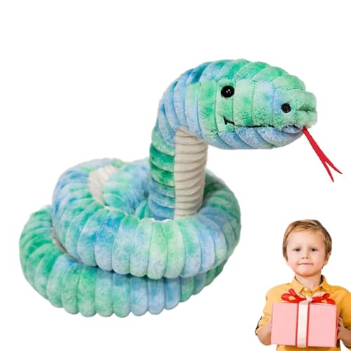 Fruusv Realistic Stuffed Snake, Soft Animal Toy, Snake Stuffed Animal, Realistic Snake Toy, 180x10x10 cm, Prank Snake Plush Toy, Realistic Stuffed Animal for Boys and Girls Sleeping Companion von Fruusv