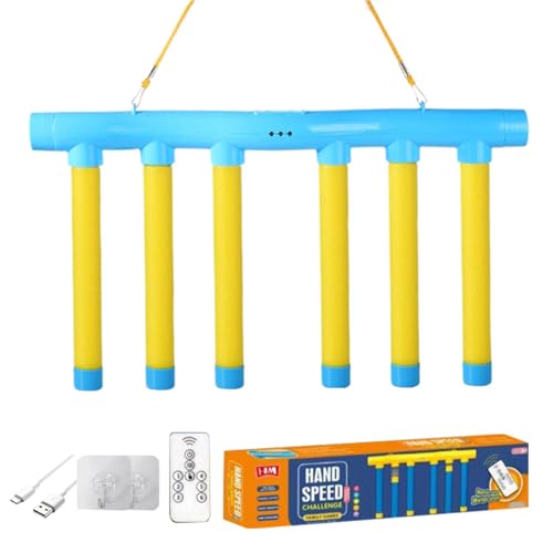 Fruusv Reflex Challenge Game, Catching Sticks Game Reaction Training Toy, Interactive Hand Eye Coordination Training Plaything Educational Activity, 3 Adjustable, 15.74x2.08x3.74 Inches von Fruusv