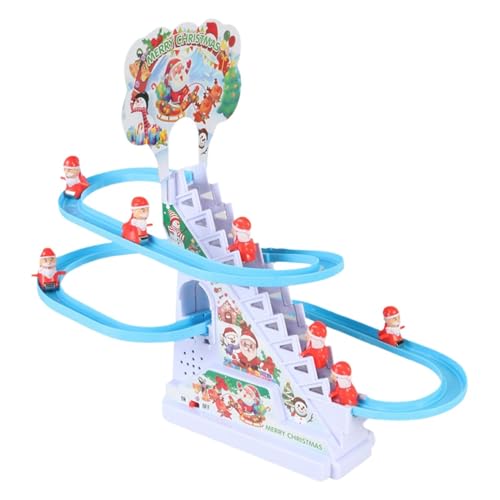 Fruusv Santa Climbing Toy, Stair Climbing Toy, Electric Santa Toy, Climbing Santa Game, Christmas Slide Toy, Santa Claus Toy, Lights and Music, Educational Christmas Toy for Kids von Fruusv