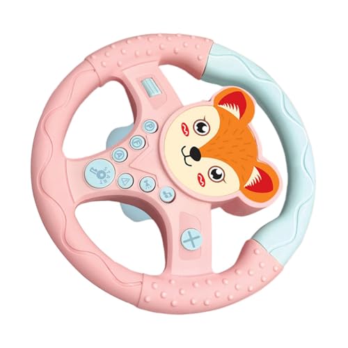 Fruusv Steering Wheel Toy, Kids Steering Wheel Toy, Pretend Driving Toy, Toy Car Driving Controller, Musical Driving Toy for Children, Kid Car Toys Simulation Driving Controller with Music, von Fruusv