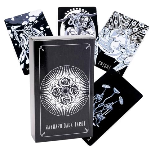 Fruusv Tarot Cards, Wayward Dark Tarot, Fortune Telling Game, Clear Printed Tarot, Fortune Telling Deck, 78PCS Tarot Deck, Tarot Deck Set for Game Room, Team Activities von Fruusv