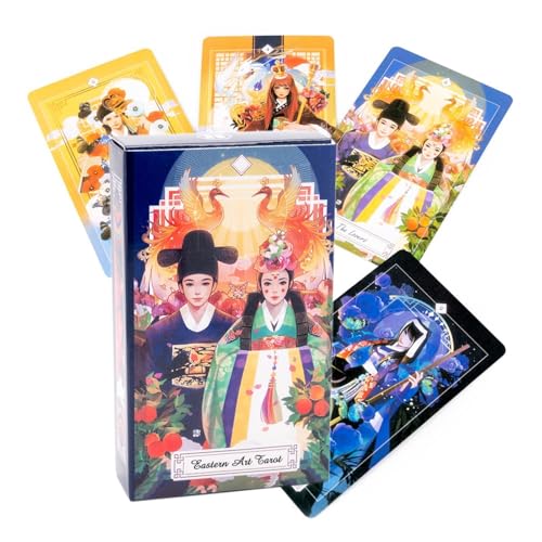 Fruusv Tarot Playing Cards, Eastern Art Tarot, Family Game, Tarot Card Set, Board Game, Educational Tarot Cards, Oracle Tarot Card, Tarot Game with Eastern Art Theme for Kids, Adult von Fruusv