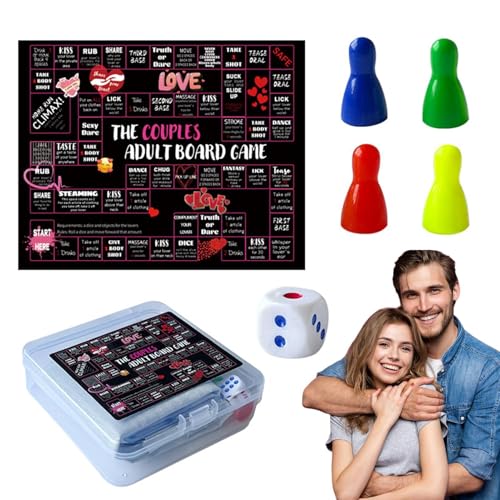 Fun Strategy Challenges, Board Games, Couples Romantic & Interactive, Strengthen Relationships, Engaging Adult Game for Deeper Connections, Date Night, Parties, 50x40cm von Fruusv