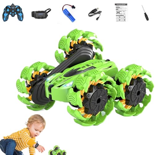 Gesture RC Car, Remote Control Hand Controlled Kids Toys, Hand Gesture Sensing RC Stunt Car, 360° Rotating Car Toys for Kids, Children, Toddler, Interactive Stunt Car for Boys and Girls Fun Play von Fruusv