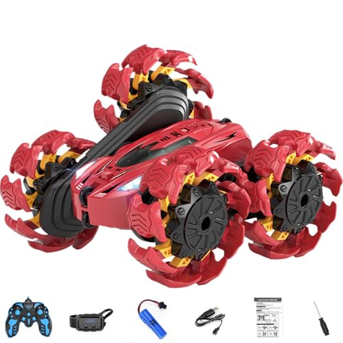 Gesture RC Car, Remote Control Hand Controlled Kids Toys, Hand Gesture Sensing RC Stunt Car, 360° Rotating Car Toys for Kids, Children, Toddler, Interactive Stunt Car for Boys and Girls Fun Play von Fruusv