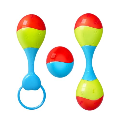 Krachmacher für Babys, Musik-Maracas für Babys, Maracas-Shaker für Kleinkinder, Maracas zum Lernen für Kinder, Musikspielzeug für Babys, Baby-Krachmacher-Maracas, instrumentales Sandhammer-Spielzeug von Fruusv