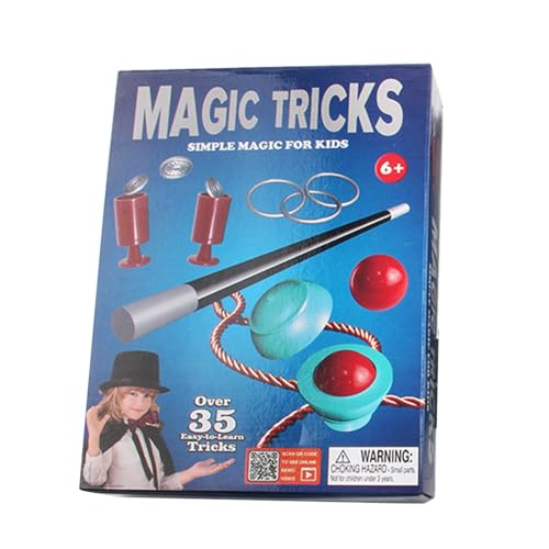 Magic Set, Magic Set for Kids, Magician Wand Set, Magic Tricks Props Accessories, Interactive Magic Kit with Instructions for Boys and Girls, Motor Skills Development, Fun Learning Toy for Kids von Fruusv