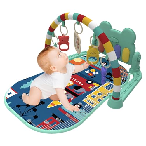 Musical Baby Play Mat, Baby Kick and Play Piano, Kick and Play Gym, Musical Kick and Play Gym for Babies, Learning Play Mat with Piano for 36 Months and Younger von Fruusv