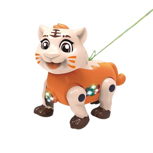 Nursery Animal Toy, Interactive Animal Toy, Kids Music Animal Toy, Fun Movable Toy for Kids, Walking Toy with Rope, Animal Toy with Sound, Educational Cartoon Animal Toy von Fruusv