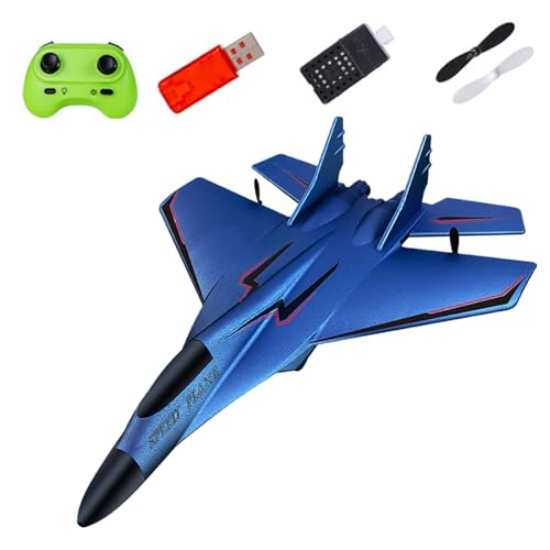 Rc Plane, Remote Controlled Airplane, 2 Channel Rc Plane, Kids Rc Airplane, Glider Rc Plane, Rc Plane for Kids with 2.4ghz Remote and Light Effects Designed for Easy Handling and Fun Flying von Fruusv