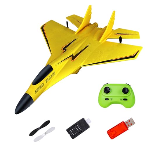 Rc Plane, Remote Controlled Airplane, 2 Channel Rc Plane, Kids Rc Airplane, Glider Rc Plane, Rc Plane for Kids with 2.4ghz Remote and Light Effects Designed for Easy Handling and Fun Flying von Fruusv