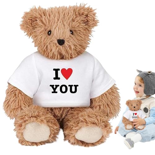 Romantic Bear Wedding Proposal, Valentine's Day Huggable Bear, Bear Plush Animal Toy for Study, Soft Valentine’s Bear for Bedroom, Plush Bear Holiday Ornament, Romantic Stuffed Animal for Study von Fruusv