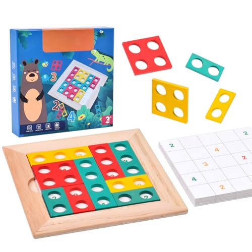 Russisches Holzblock-Puzzle, Holzpuzzle, geometrisches Holzblock-Puzzle, klassisches Holzpuzzle für Kinder, Denksport-Puzzle aus Holz, pädagogisches Holzpuzzle von Fruusv