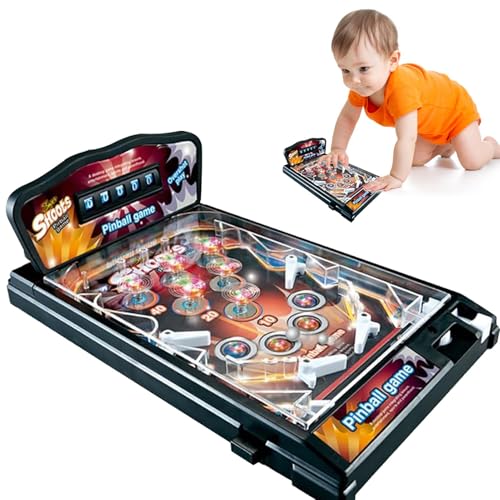 Table Electric Pinball Machine, Tabletop Toy Pinball Game, Small Electric Pinball Machine, Interactive Pinball Game For Kids, Action Reflex Game Toy, Dormitory Pinball Game, Classroom Interactive Game von Fruusv