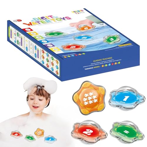 Toddler Bath Toys - Funny Alphabet Learning Letters Set for Bathtub - Interactive Swimming Pool Toys for Kids Alphabet Learning Toys for - Fun Bathtub Letters Set von Fruusv