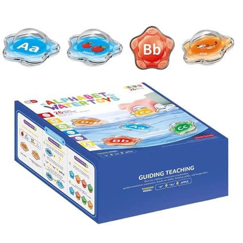 Toddler Bath Toys - Funny Alphabet Learning Letters Set for Bathtub - Interactive Swimming Pool Toys for Kids Alphabet Learning Toys for - Fun Bathtub Letters Set von Fruusv