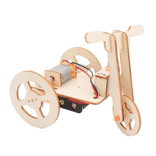 Wooden Puzzle, Wooden Puzzle Electric Tricycle, Teaching Aids, Small Wood Construction Set, Toy Building Blocks for Birthday, New Year, Easter, Educational Toy for Kids and Adults von Fruusv