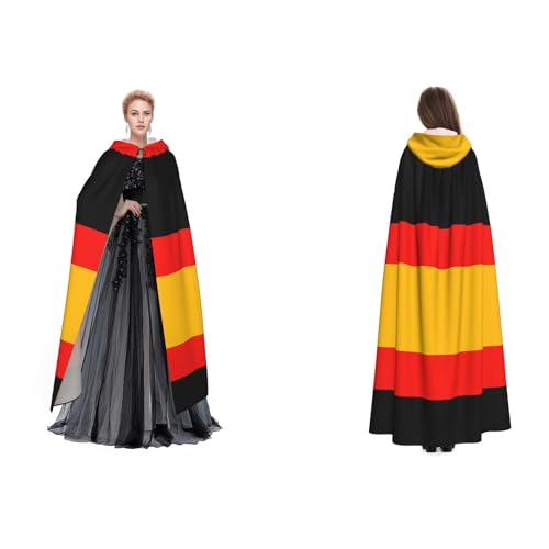 Ftlbywnk Umhang mit Deutschland-Flagge, Satin, für Cosplay, Halloween, Weihnachten von Ftlbywnk