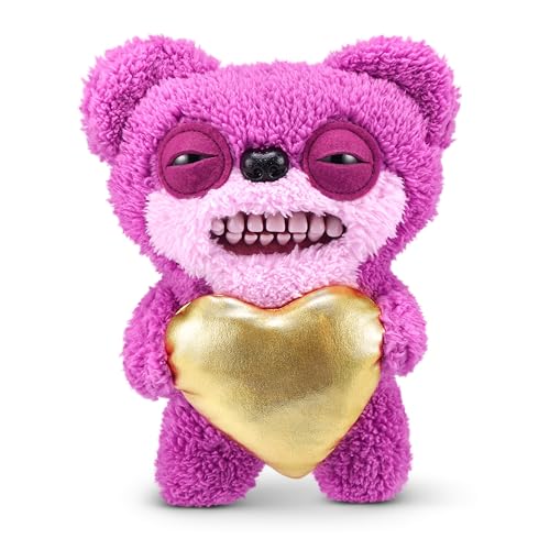 Fuggler Gold Fuggs von ZURU Funny Ugly Monster, Plüsch, zum Sammeln, Spielzeug (Teddy Bear Nightmare - Heart) von Fuggler