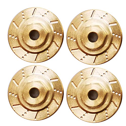 Fuhjythy 4Pcs Messing Hochleistungs-Radnaben-Kombinierer für Jimny Xmykc01Cm 1/16 Rc Auto Upgrade Teile ZubehöR von Fuhjythy