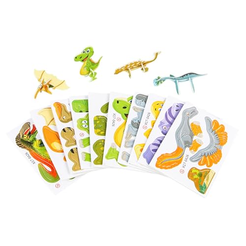 Fukamou 3D-Puzzles,3D-Puzzles für Kinder | DIY Papierflieger-Bausatz 3D-Puzzle Tier - Pädagogische Kinderpuzzles für Familienaktivitäten und Lernspiele von Fukamou